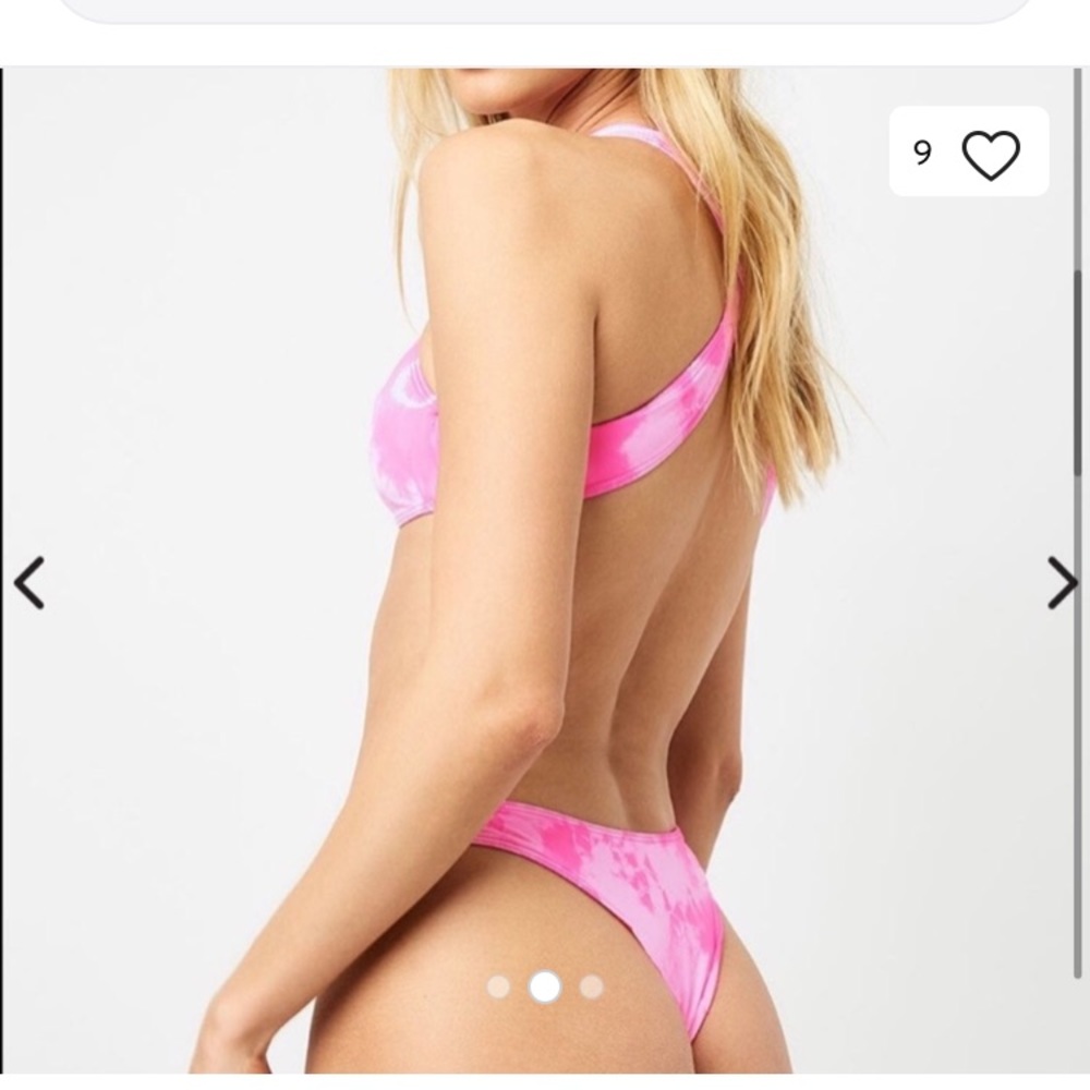 Frankie’s Bikinis X Sophia Richie Pink Sunny Tie dye bikini top XS - Picture 10 of 12